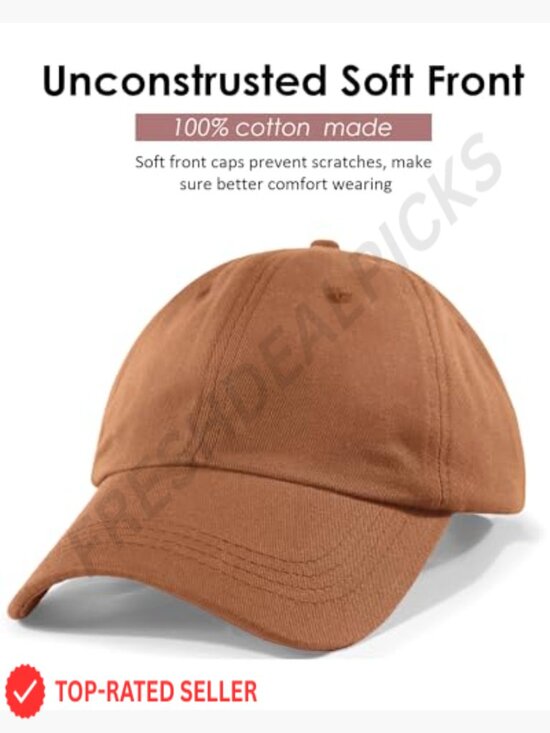 Satin Lined Unstructured Baseball Cap Silk Lining Washed Cotton Adjustable Dad main image 7